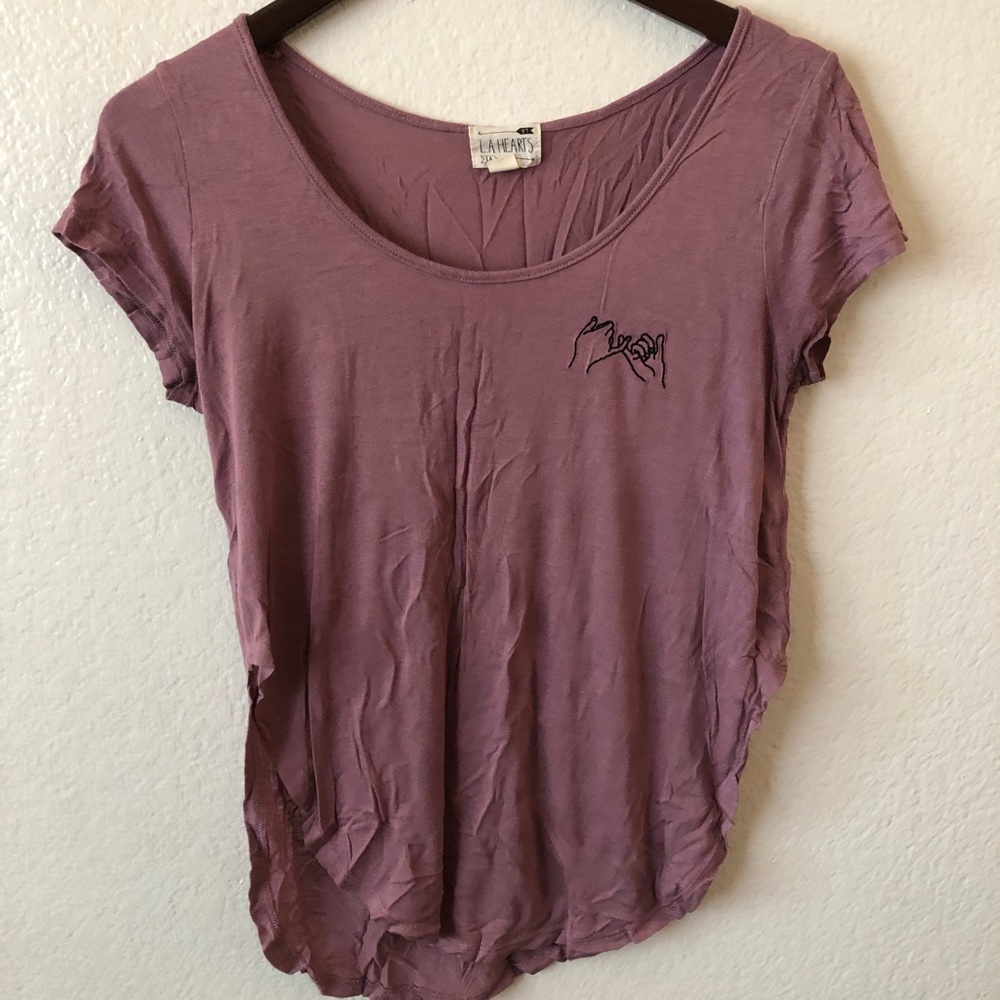 LA Hearts Hi Low Shirt